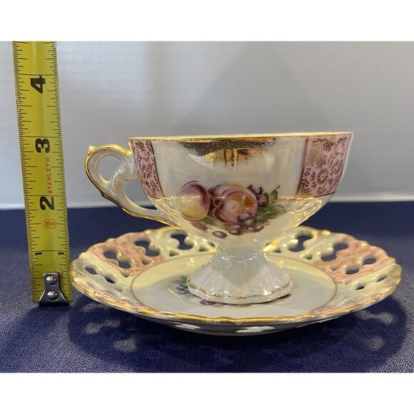 Vintage Japanese Fruit Themed Tea Cup and Saucer - Picture 5 of 10